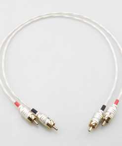 Teflon silver-plated RCA signal cable, double lotus passing wire, audiophile audio cable, audio amplifier, CD player connection cable